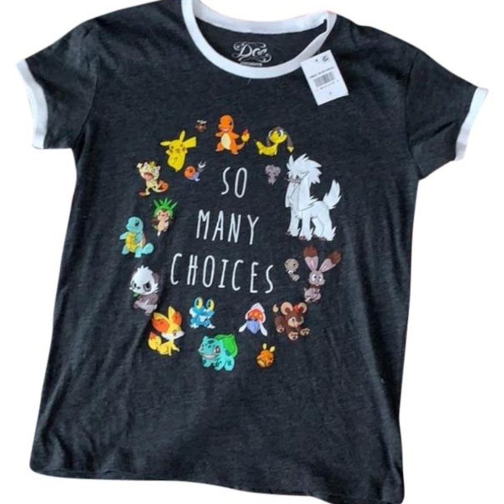 "So Many Choices" Pokemon Baseball T-shirt
